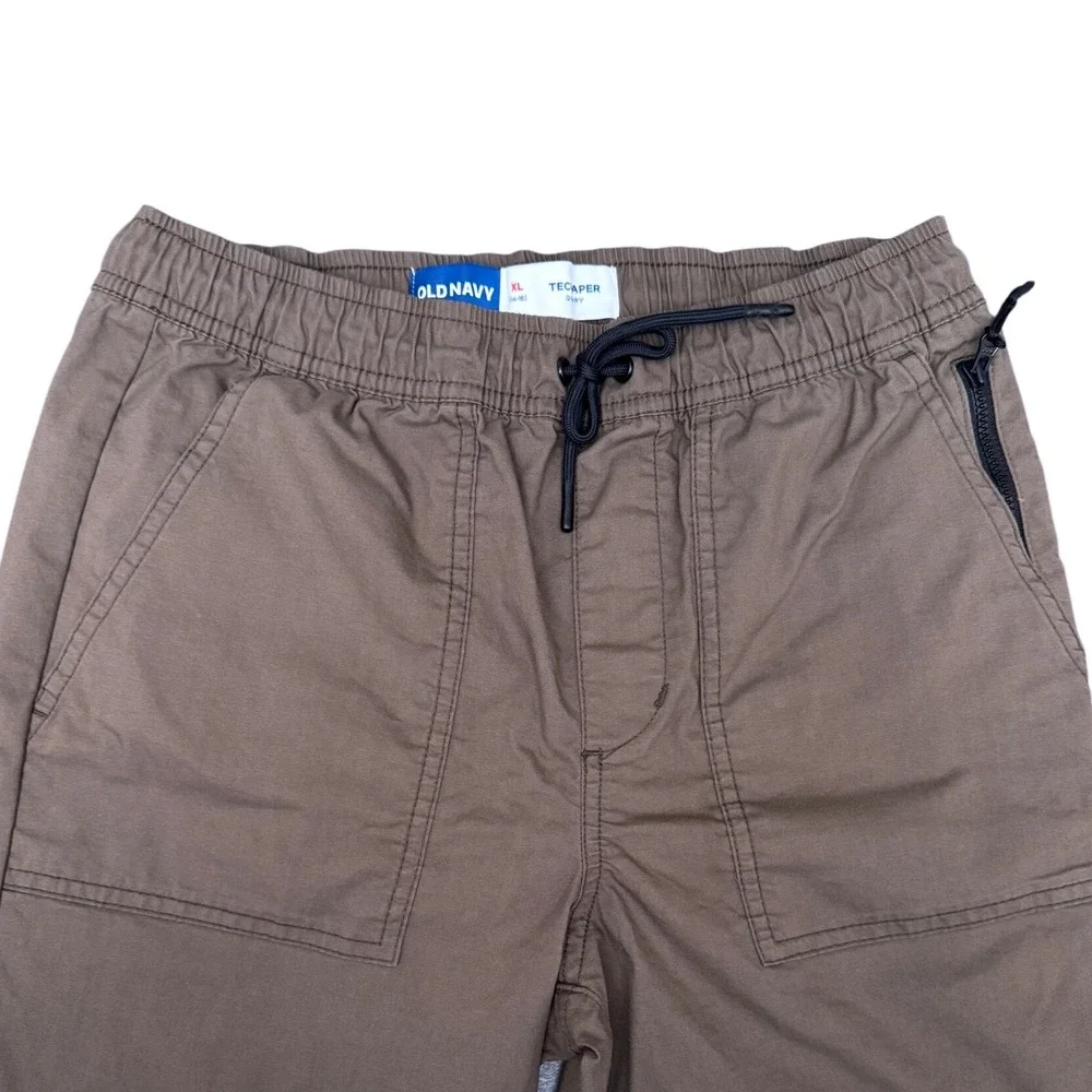 Old Navy Tech Taper Pants Quick Dry Brown Size XL 14-16 Boys Jogger